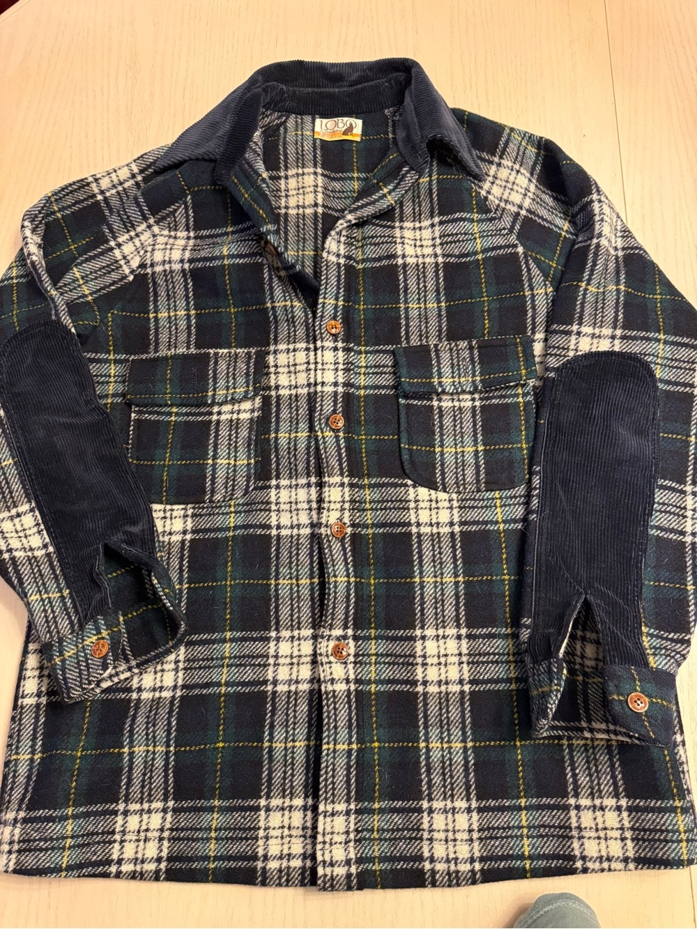 Vintage Pendleton Lobo Shacket Jacket Mens L Plaid Wool Quilted